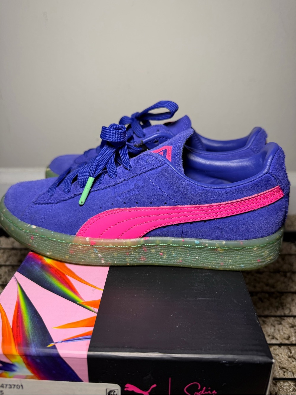 💙💗 Puma x Sophia Webster Sneakers — Spectrum Blue/Knockout Pink - Picture 2 of 4